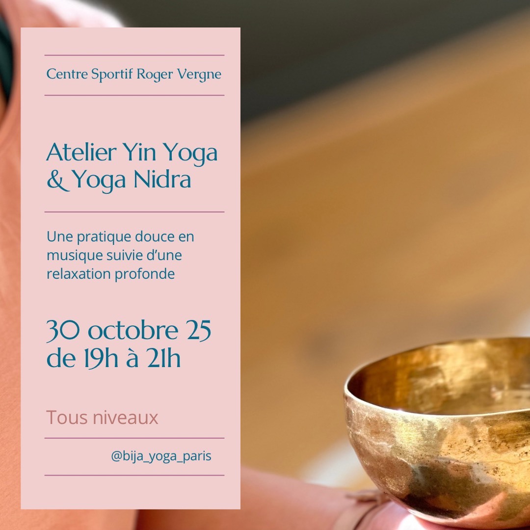 ATELIER YOGA JEUDI 30 OCTOBRE 2025
