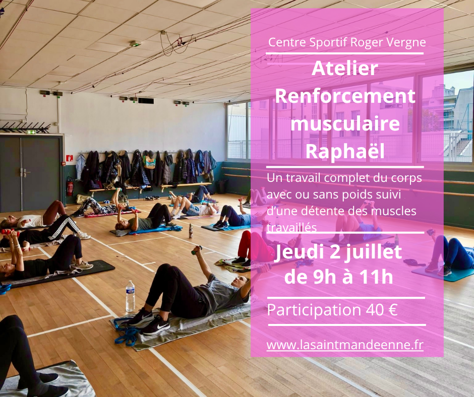 RENFORCEMENT MUSCULAIRE AVEC RAPHAËL