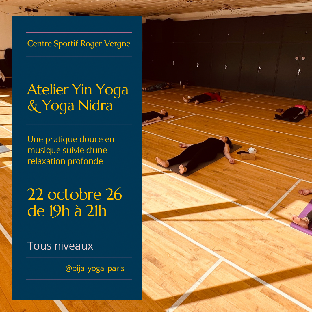 ATELIER  YIN YOGA ET YOGA NIDRA