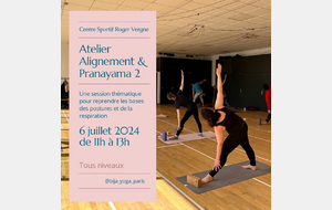 ATELIER YOGA : ALIGNEMENT & PRANAYAMA 2