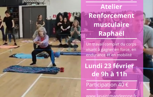 ATELIER RENFORCEMENT MUSCULAIRE RAPHAËL