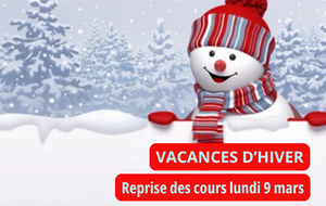 VACANCES SCOLAIRES D'HIVER