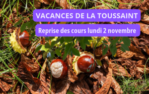 VACANCES DE LA TOUSSAINT