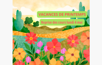 VACANCES DE PRINTEMPS